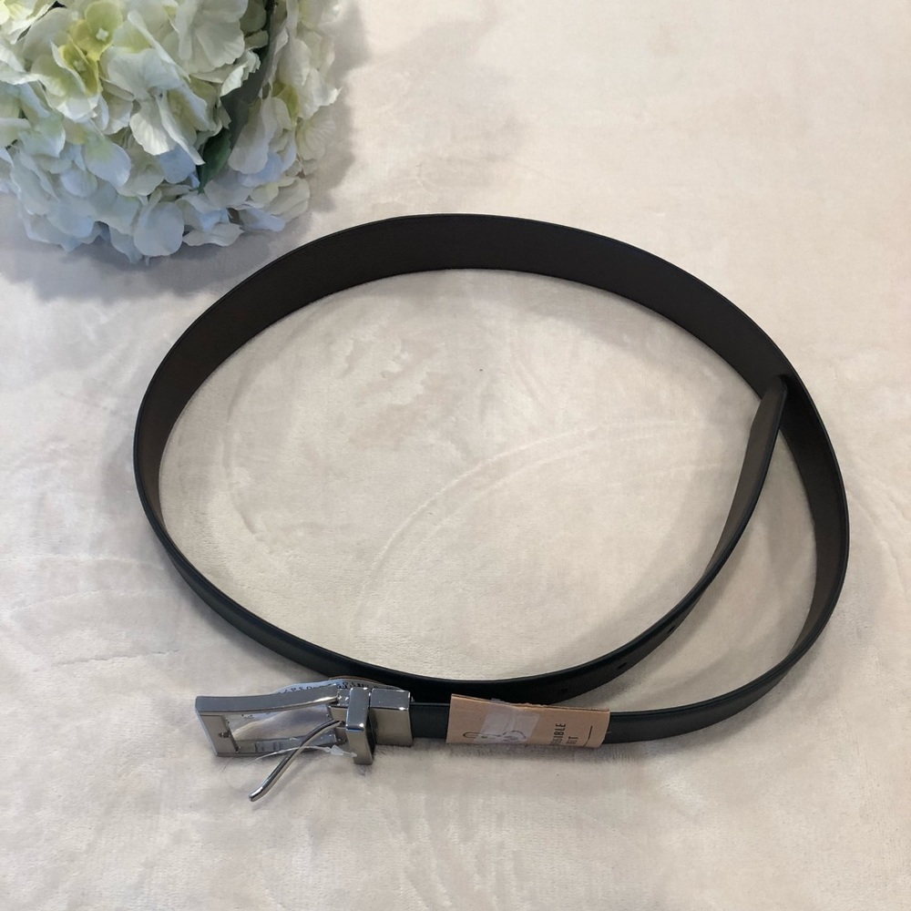 🆕 Men’s Black and Brown Reversible Belt, Size 36